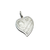 Medalla Corazón Eva Perón - Plata Blanca 925 - 24mm