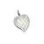 Medalla Corazón Eva Perón - Plata Blanca 925 - 24mm