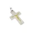 Cruz Con Cristo - Plata Y Oro - 28mm - Grabado sin cargo - Cr4JC