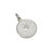 Medalla Santo Rostro de Jesús - Doble Faz - Plata blanca 925 - 18mm en internet