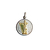 Medalla Cristo Viator - Plata Y Oro - 20mm