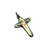 Cruz De La Unidad - Plata envejecida 925 Y Oro 18k - 31mm