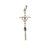 Cruz Tronco Papal - Plata Blanca 925 - 42mm - comprar online