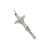 Cruz Tronco Papal - Plata Blanca 925 - 44mm