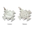 Cruz San Benito - Doble Faz - Plata 925 Blanca - 40mm - Vicenza Joyas y Relojes