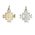 Cruz San Benito - Plata 925 Y Oro 18k - 22mm