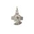 Dije Divino Maestro - Plata 925 - Blanca 18mm