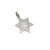 Medalla Estrella De David - Plata blanca 925 - 16mm - comprar online