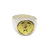 Anillo De Plata Y Oro - Tipo Sello - Gauchito Gil - Circular - comprar online