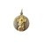 Medalla Gauchito Gil - Plata 925 Y Oro 18k - 22mm