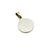 Medalla Ecce Homo Jesucristo - Plata con frente en oro 18k - 18mm - Vicenza Joyas y Relojes