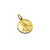 Medalla Juana de Arco - Plaqué Oro 21k - 18mm