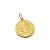 Medalla Virgen de Lourdes - Plaqué Oro 21k - 22mm