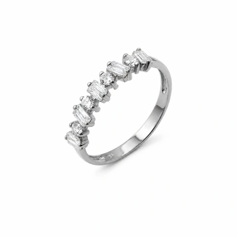 Anillo LUA 18k White Gold Crystal