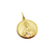 Medalla Sagrado Corazón de María - Plaqué Oro 21k - 22mm