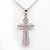 Cruz De Plata 925 Y Micro Pavé + Cadena De Acero - 30mm - D - comprar online