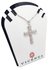 Cruz De Plata 925 Y Micro Pavé + Cadena De Acero - 35mm - C - comprar online