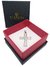 Cruz De Plata 925 Y Micro Pavé + Cadena De Acero - 35mm - C - Vicenza Joyas y Relojes