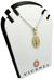 Medalla Virgen Milagrosa - Plata con frente en oro 18k - Doble faz - 18mm - Vicenza Joyas y Relojes