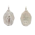 Medalla Virgen Milagrosa - Doble Faz - Plata 925 - 32mm