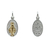Medalla Virgen Milagrosa Doble Faz - Plata Y Oro - 16mm