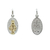 Medalla Virgen Milagrosa - Doble Faz - Plata Y Oro - 18mm - comprar online