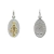 Medalla Virgen Milagrosa - Doble Faz - Plata Y Oro - 18mm - comprar online