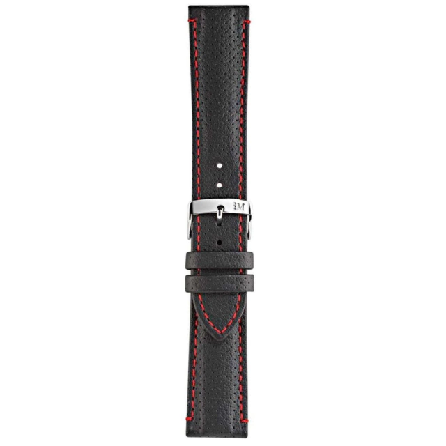 Malla Morellato race negro microperforado pespunte y base roja