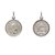 Medalla Rosa Mística - Doble Faz - Plata Blanca 925 - 18mm