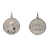 Medalla Rosa Mística - Doble Faz - Plata 925 Blanca - 26mm - comprar online