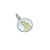 Medalla Rosa Mística (doble faz) - Plata Y Oro - 18mm - comprar online