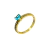 Anillo Solitario BASTET AQUA MARINE 18K