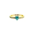 Anillo Solitario BASTET AQUA MARINE 18K - comprar online