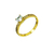 Anillo Solitario BASTET CRYSTAL 18K