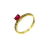 Anillo Solitario BASTET SIAM 18K