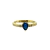 Anillo Solitario CORINTO 18k Gold Montana Blue Crystal - comprar online