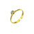 Anillo Solitario VESTA 18k Crystal Gold