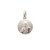Medalla Sagrado Corazón De Jesús - Plata Blanca 925 - 12mm