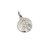 Medalla Sagrado Corazón De Jesús - Plata Blanca 925 - 12mm - comprar online