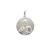 Medalla Sagrado Corazón De Jesús - Plata Blanca 925 - 26mm