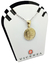 Medalla San Benito - Plata con frente en oro 18k - Doble Faz - 22mm - tienda online
