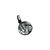 Medalla San Benito - Plata 925 envejecida - Doble Faz - 16mm - comprar online