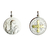 Medalla San Benito Doble Faz - Plata 925 Y Oro 18k - 26mm