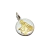 Medalla San Lucas - Plata Y Oro - 18mm - comprar online