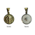 Medalla Santo Rostro de Jesús - Plata con frente en oro 18k - 18mm - Vicenza Joyas y Relojes