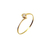 Anillo Solitario Oro 18K Crystal - tienda online