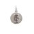 Medalla Virgen Niña - Plata 925 Blanca - Grabado - 14mm