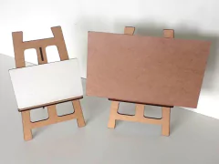 5x Mini Cavalete 50x24cm Mdf Cru 3mm Decoração Artesanato - comprar online