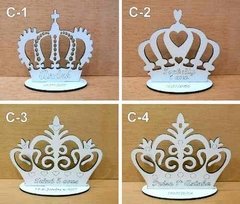 10x Lembrancinha Coroa | 15cm | Princesa, Príncipe, Rainha, Rei