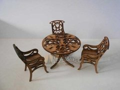 Conjunto Mesa e 4 Cadeiras P/montar | Corte a Laser | MDF na internet